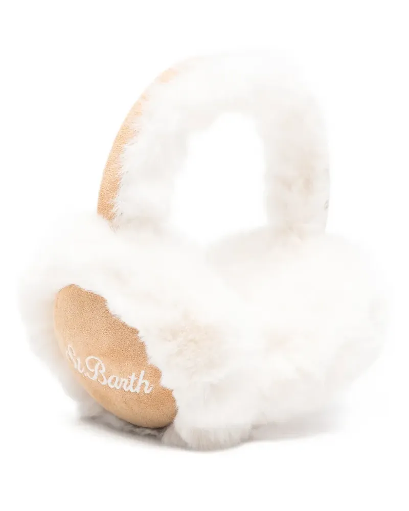 MC2 Saint Barth logo-embroidered earmuffs - Nude Nude