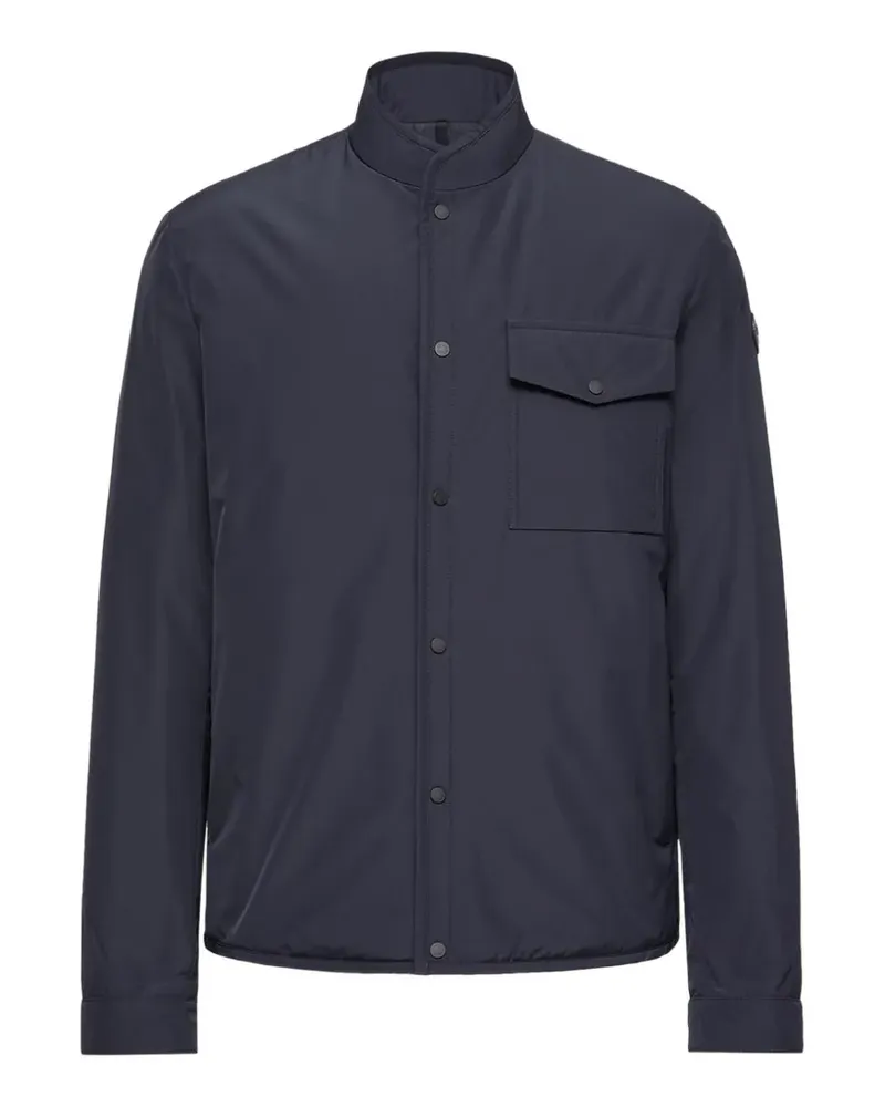 Moncler Stehkragen-Jacke mit Klappentasche - Blau Blau