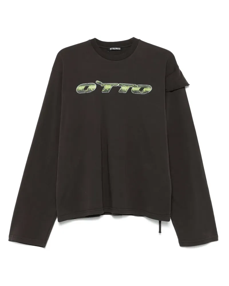 OTTOLINGER T-Shirt mit Logo-Print - Braun Braun