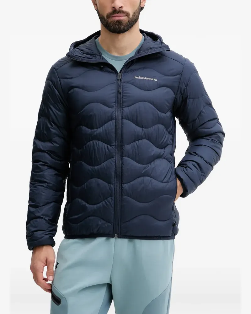 Peak Performance Helium hooded padded jacket - Blau Blau