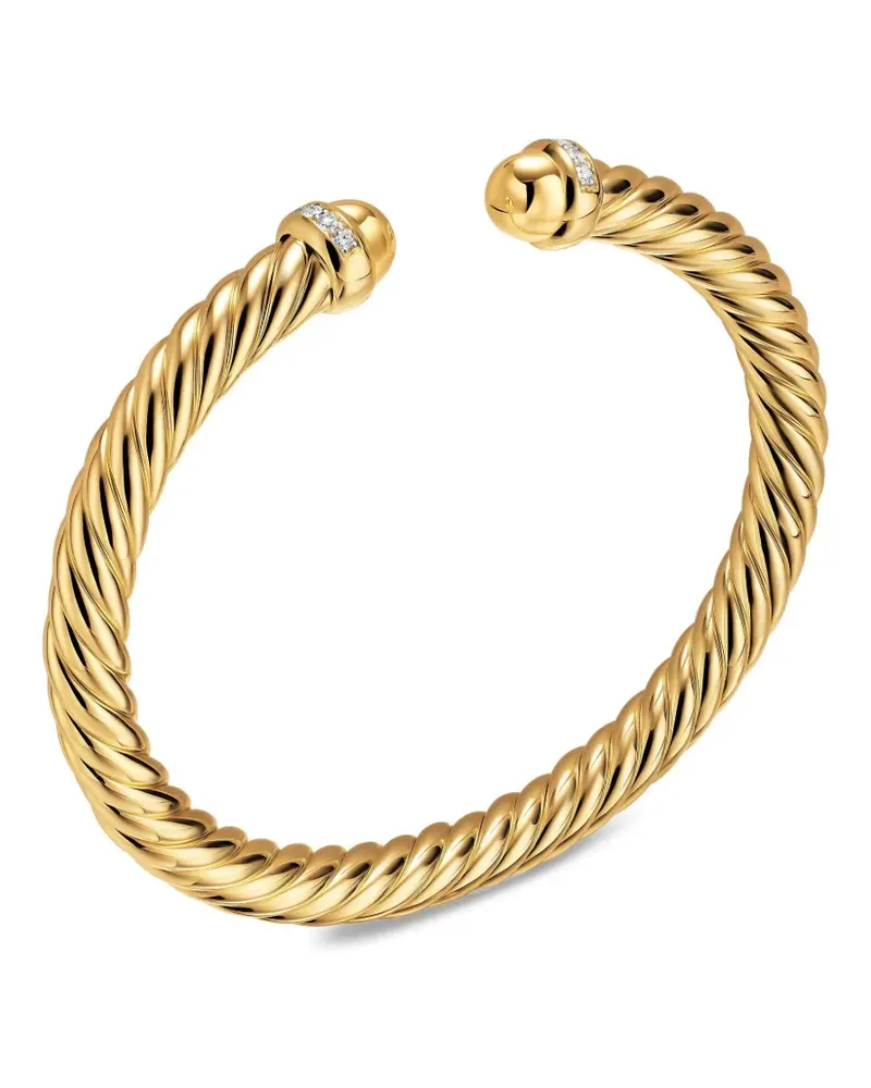 David Yurman 18K yellow gold Cablespira® Flex diamond bracelet Gold