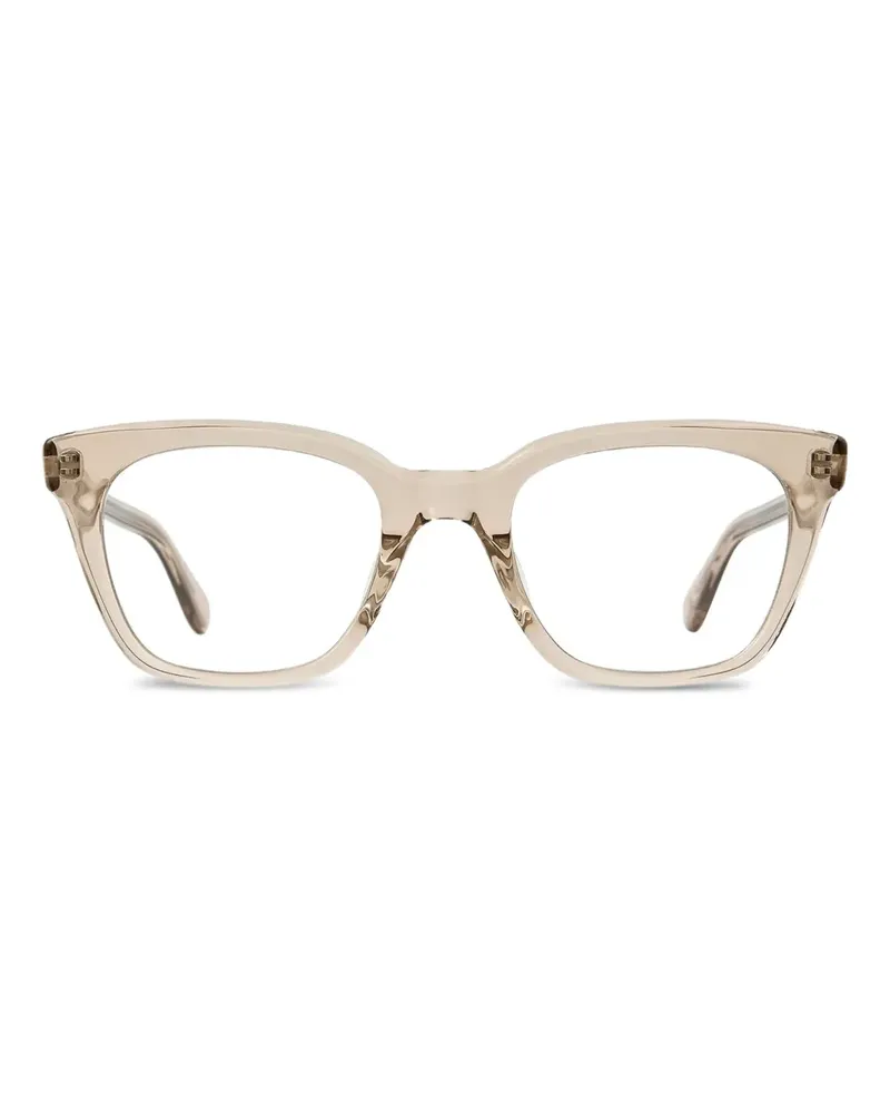 Garrett Leight El Rey Brille mit eckigem Gestell - Weiß Weiß