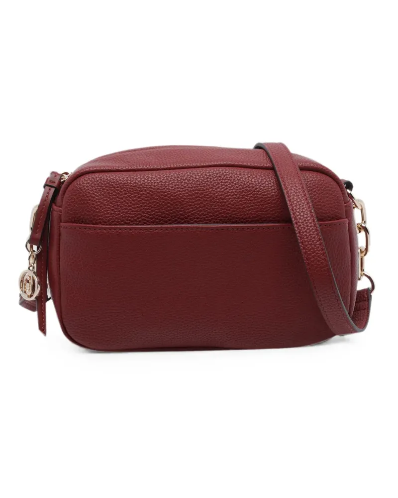 Liu Jo medium logo-plaque grained-effect cross body bag - Rot Rot
