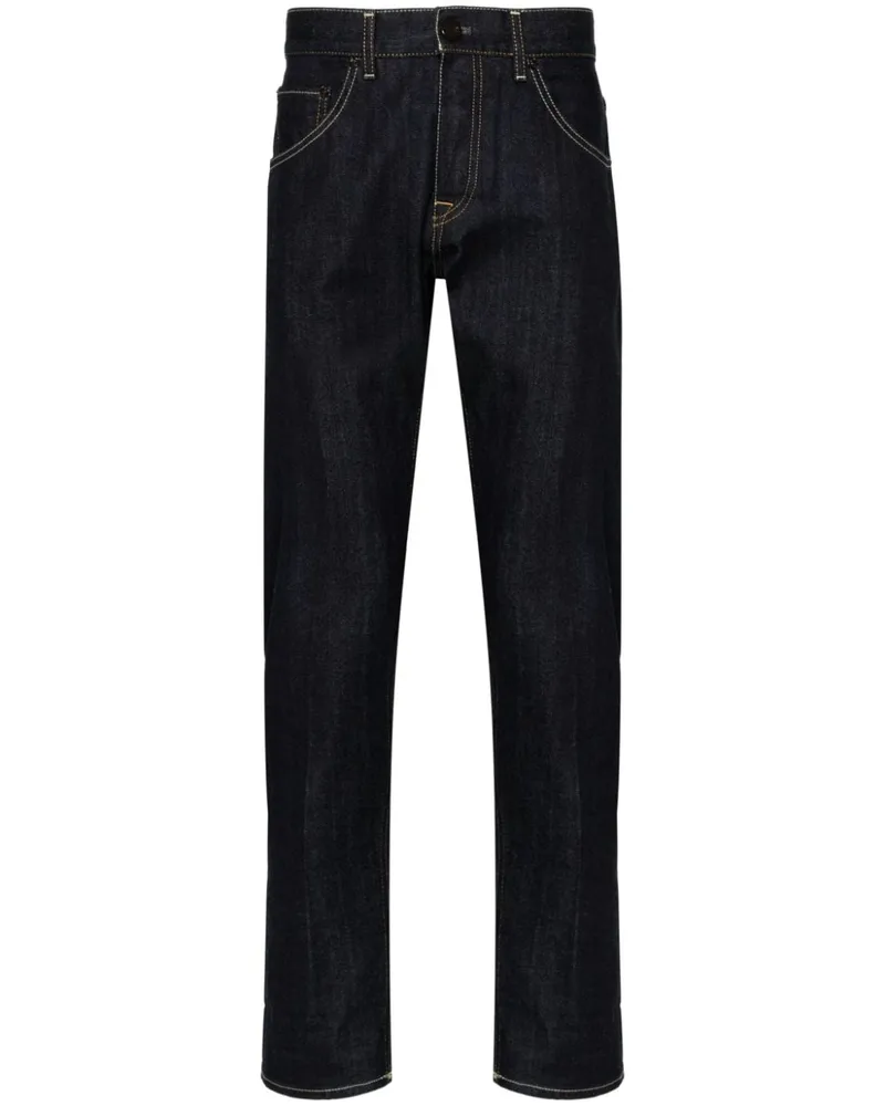 PT TORINO Halbhohe Straight-Leg-Jeans Blau