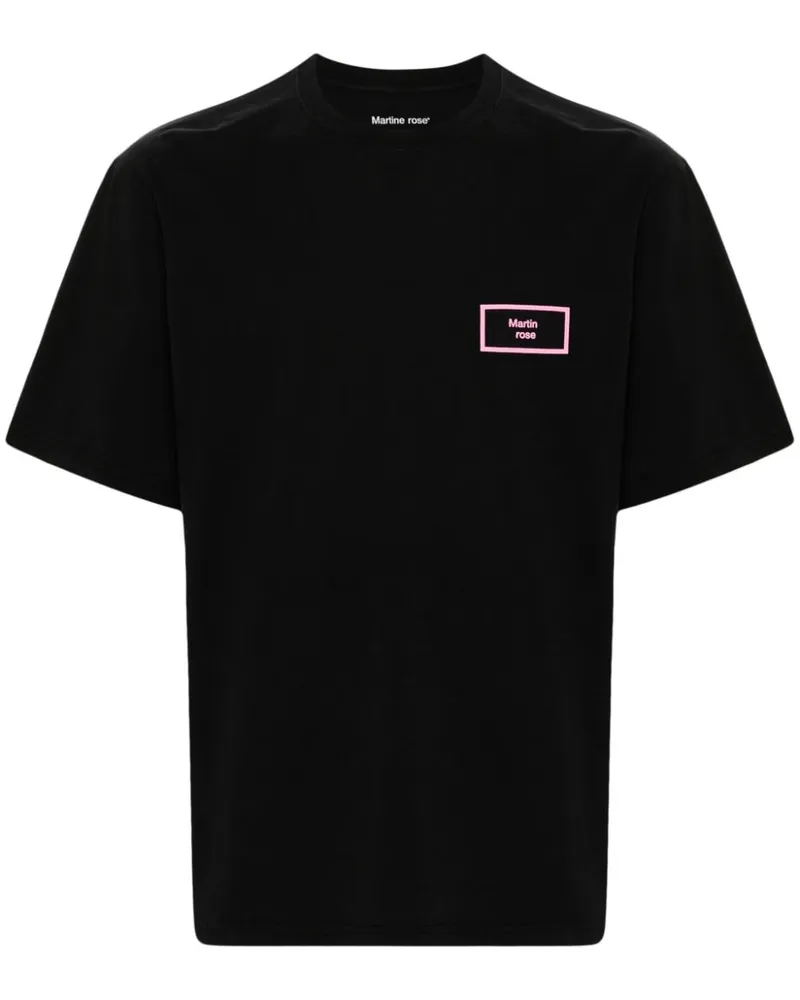 Martine Rose T-Shirt mit Logo-Print Schwarz