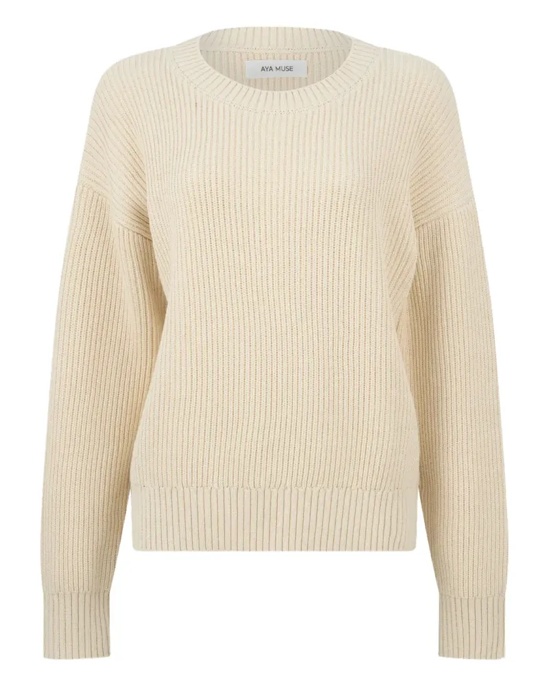 Aya Muse round-neck sweater - Nude Nude