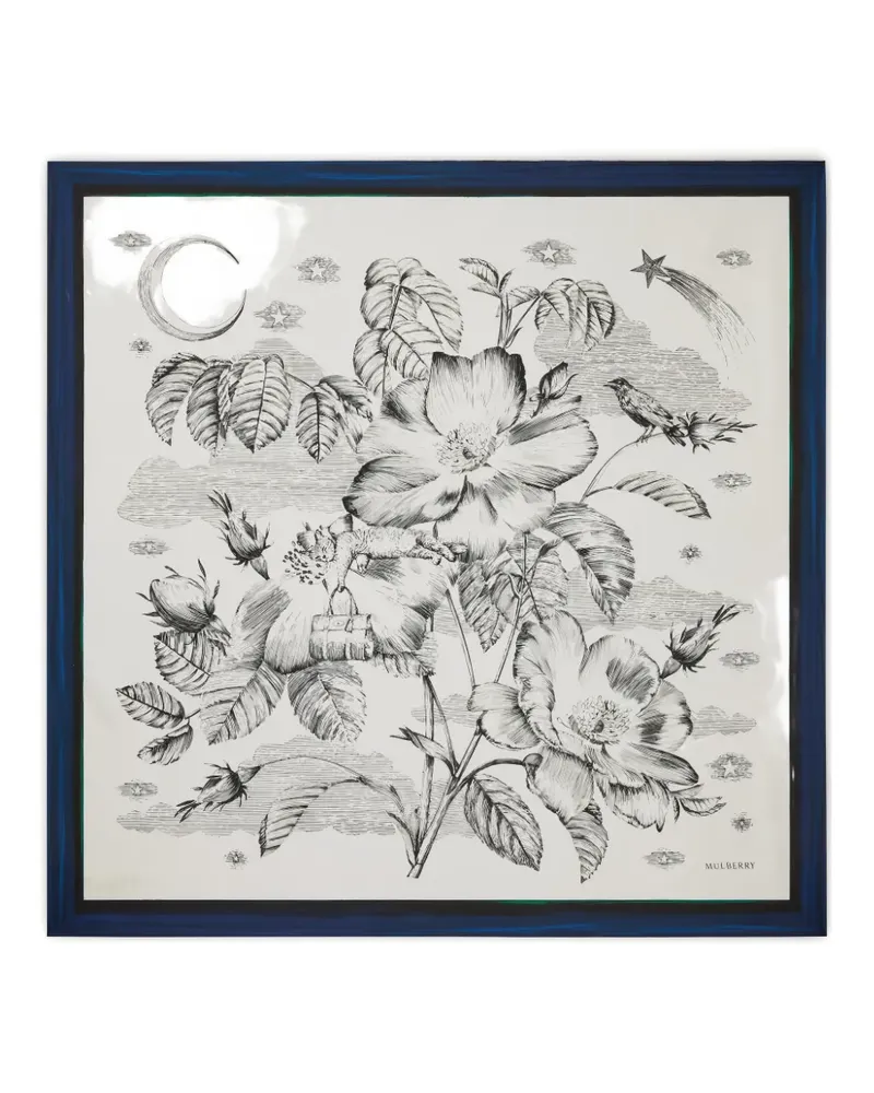 Mulberry Dreaming square scarf - Weiß Weiß