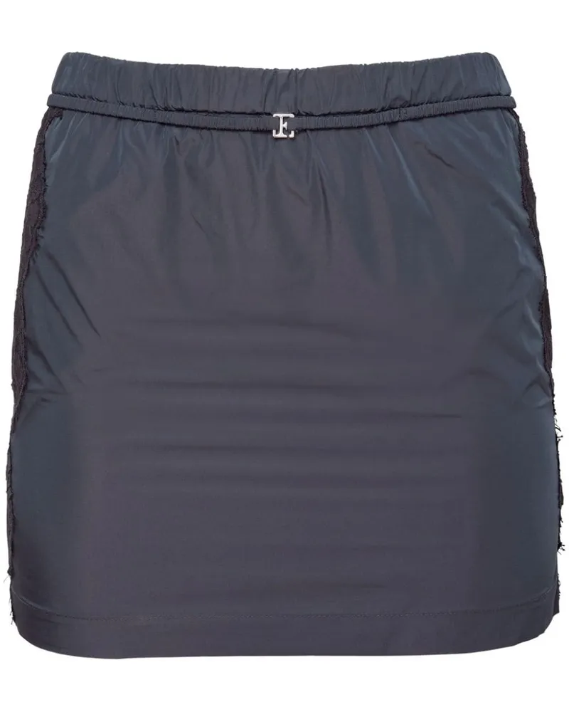 Fleur Du Mal Minirock aus Nylon - Schwarz Schwarz