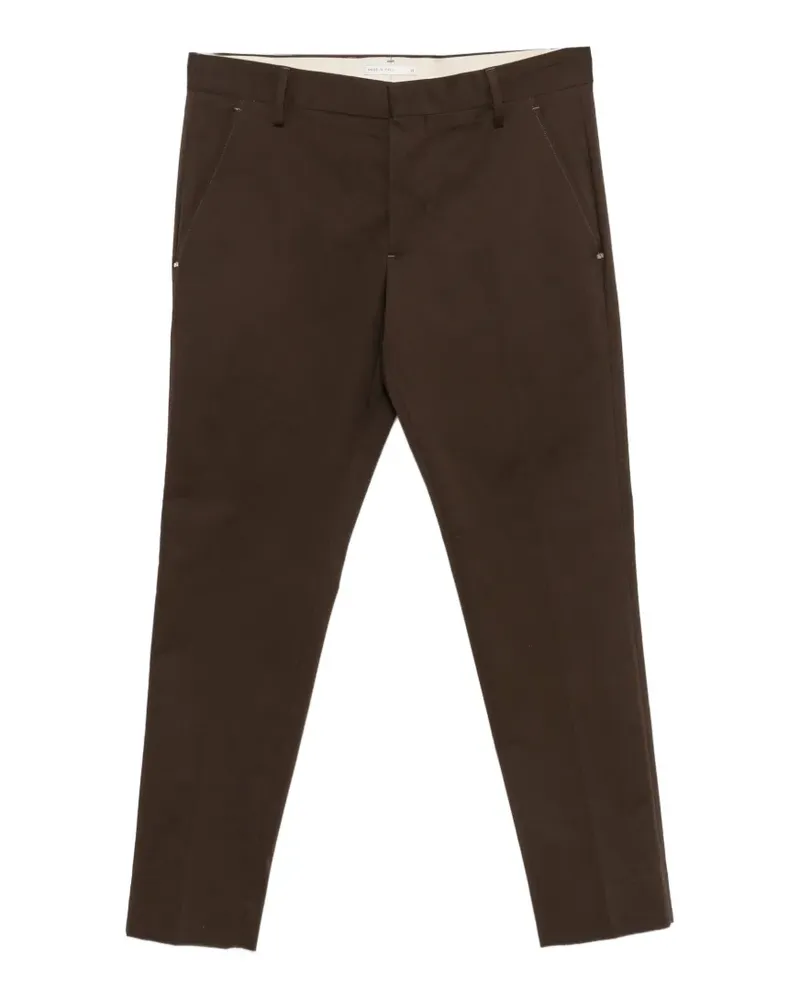 Entre Amis Senna belt-loops trousers - Braun Braun