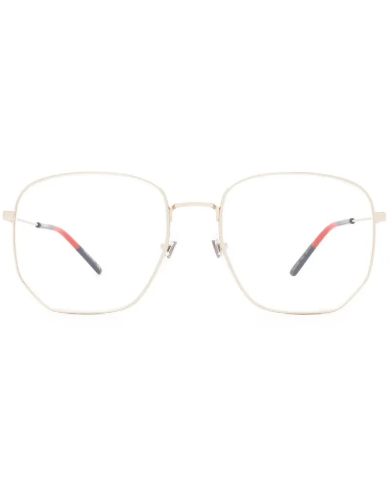 Gucci Sonnenbrille mit sechseckigen Gläsern - Gold Gold