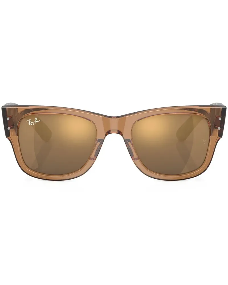 Ray Ban Sonnenbrille mit breitem Gestell - Braun Braun