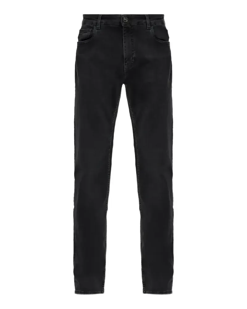 Etro logo-button jeans - Schwarz Schwarz