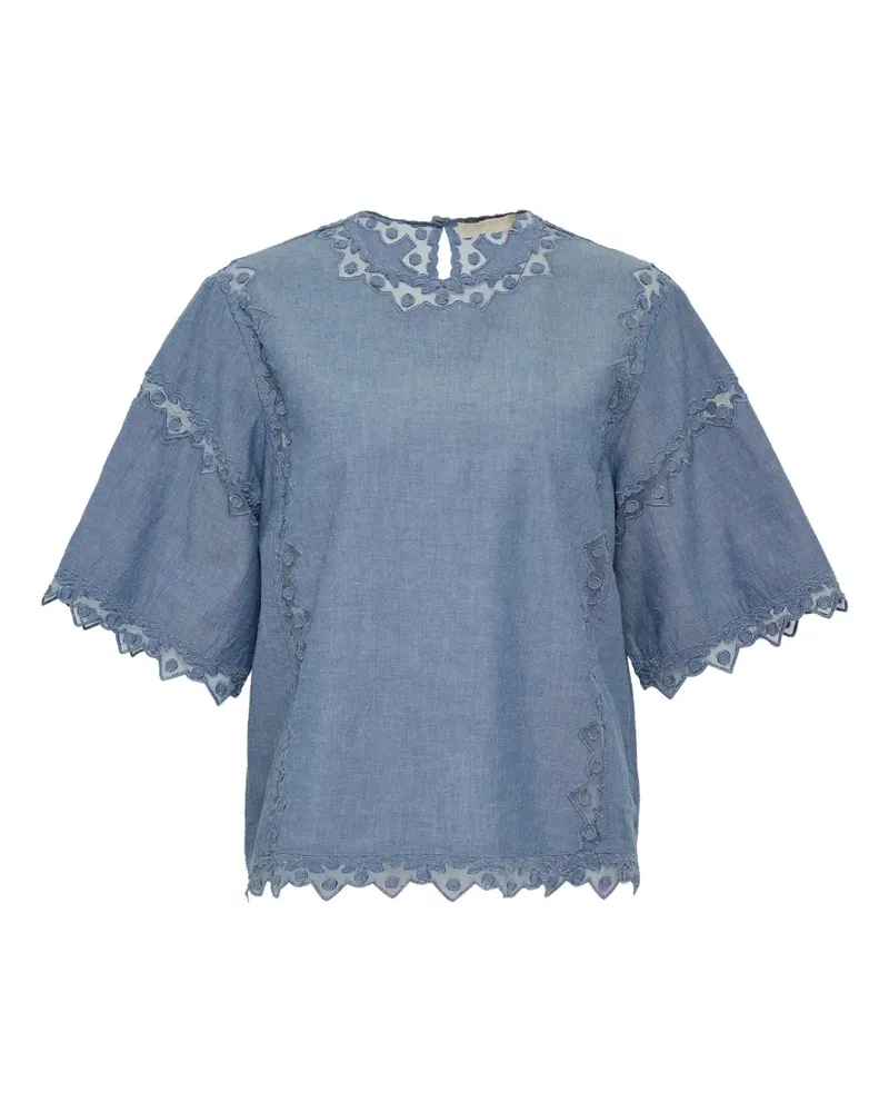 Ulla Johnson Kai short-sleeve top - Blau Blau
