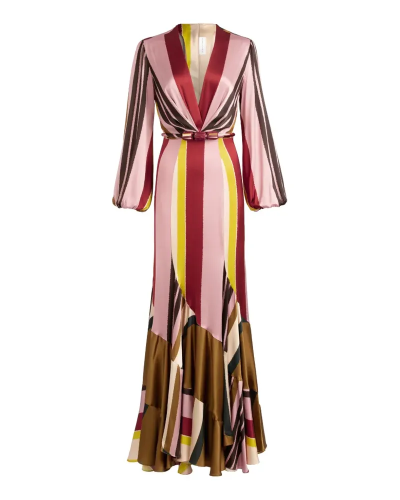 Silvia Tcherassi Remy striped maxi dress - Rosa Rosa