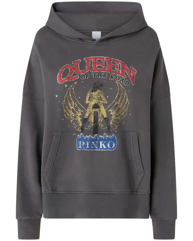 Pinko Klassischer Hoodie - Grau Grau