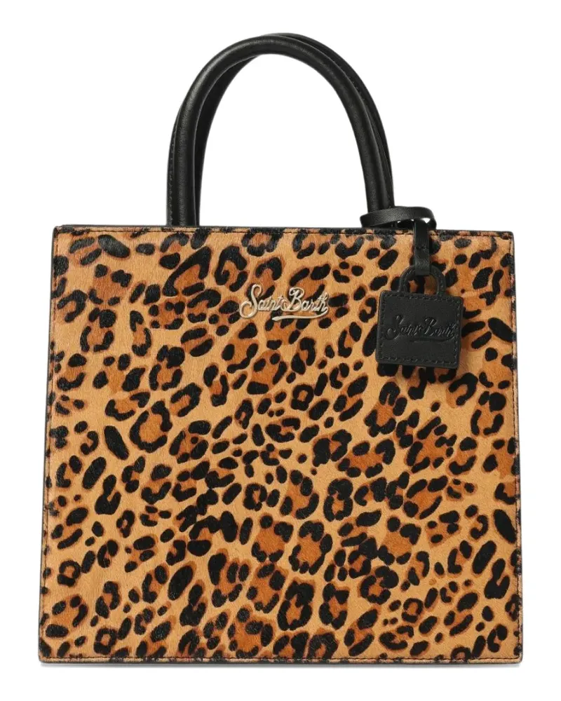 MC2 Saint Barth Tote Bag mit Leoparden-Print - Braun Braun