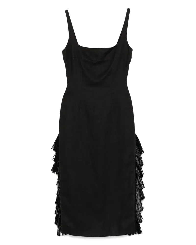16ARLINGTON Santina Midikleid - Schwarz Schwarz