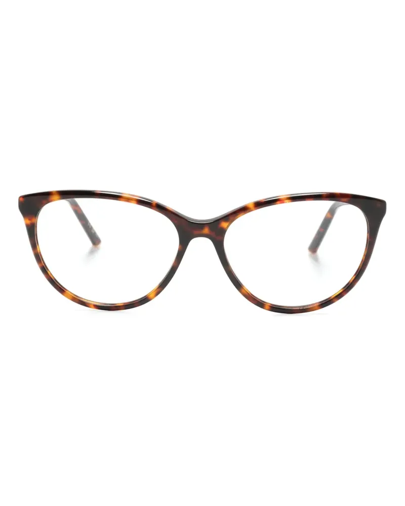 Carolina Herrera New York Cat-Eye-Brille in Schildpattoptik - Braun Braun