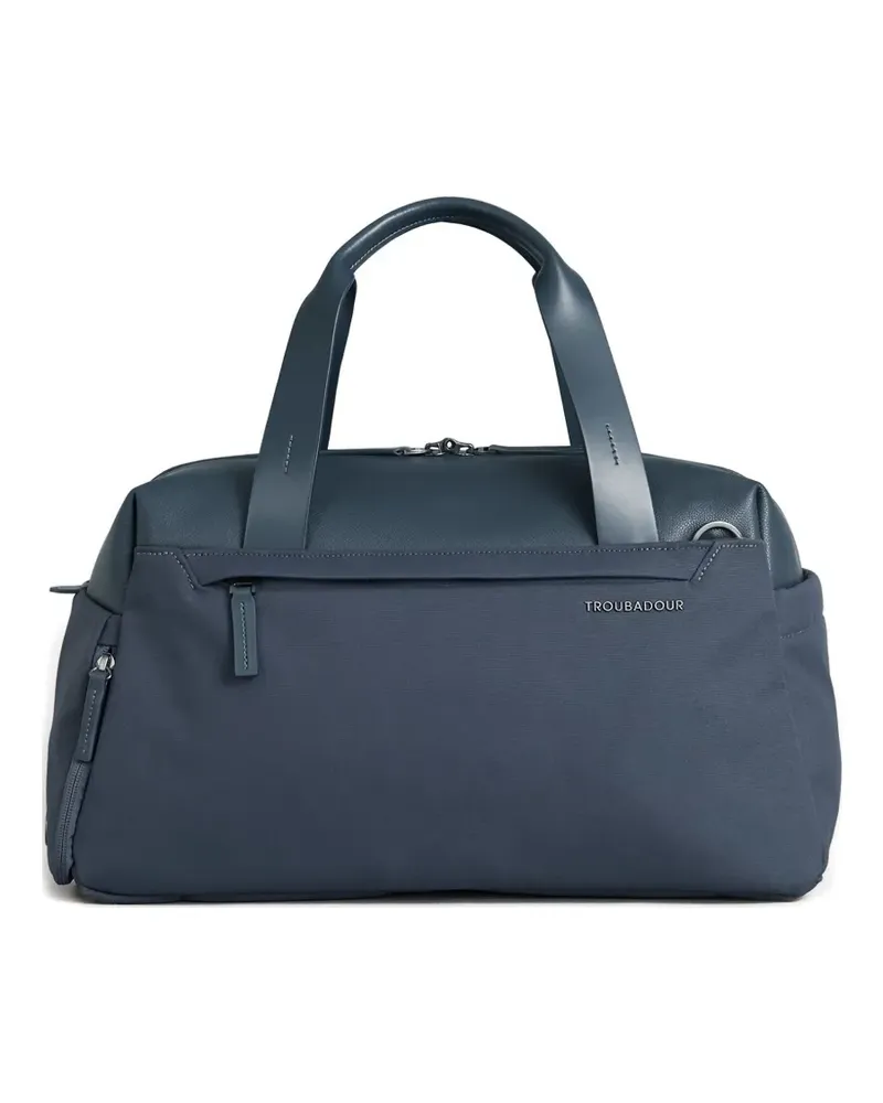 TROUBADOUR Reisetasche mit Lederhenkel - Blau Blau