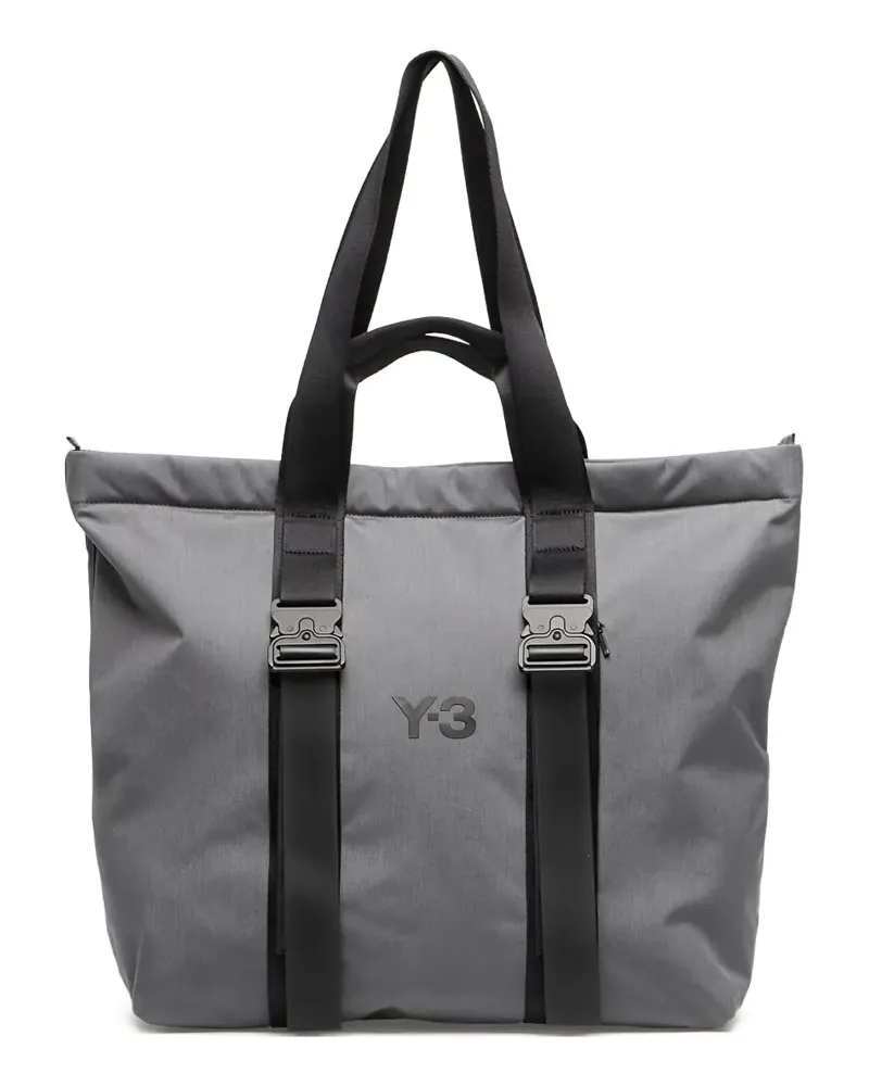 Y-3 Tote Bag mit Logo - Grau Grau