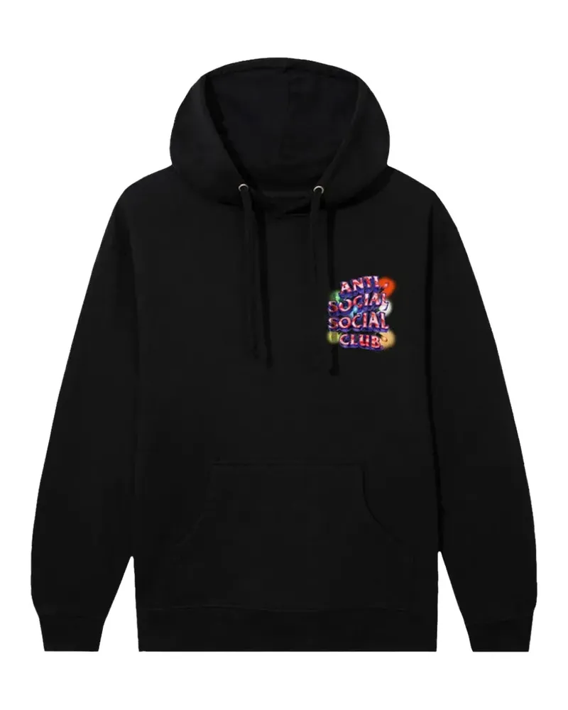 Anti Social Social Club All of the Lights logo-print hoodie - Schwarz Schwarz