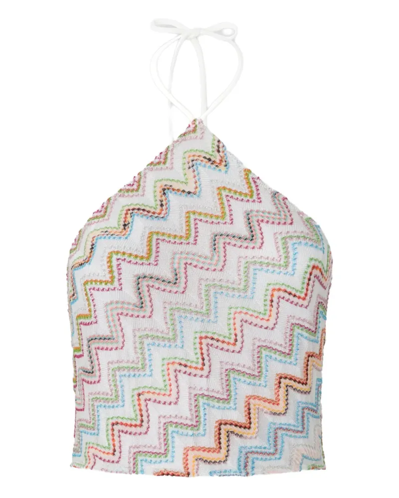 Missoni Tanktop mit Zickzackmuster - Weiß Weiß