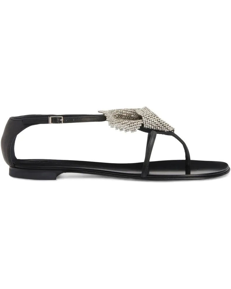 Giuseppe Zanotti Calla Flowers Sandalen - Schwarz Schwarz