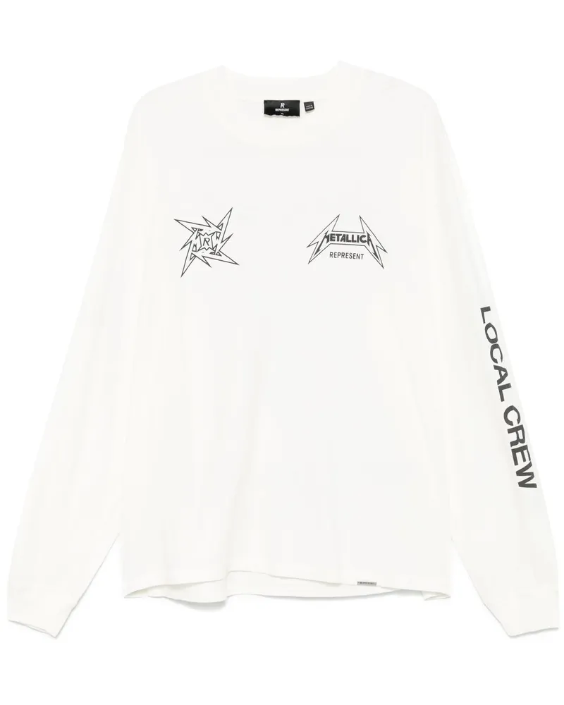 REPRESENT x Metallica Local Crew T-Shirt - Weiß Weiß