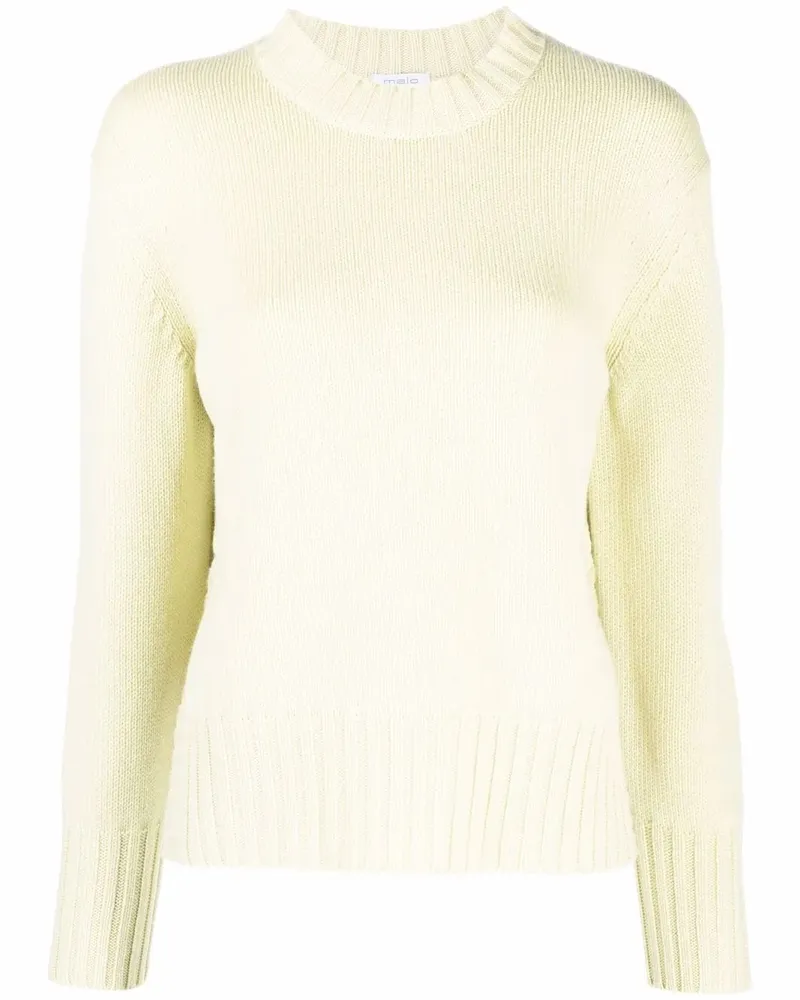 Malo Gerippter Kaschmirpullover - Grün Grün