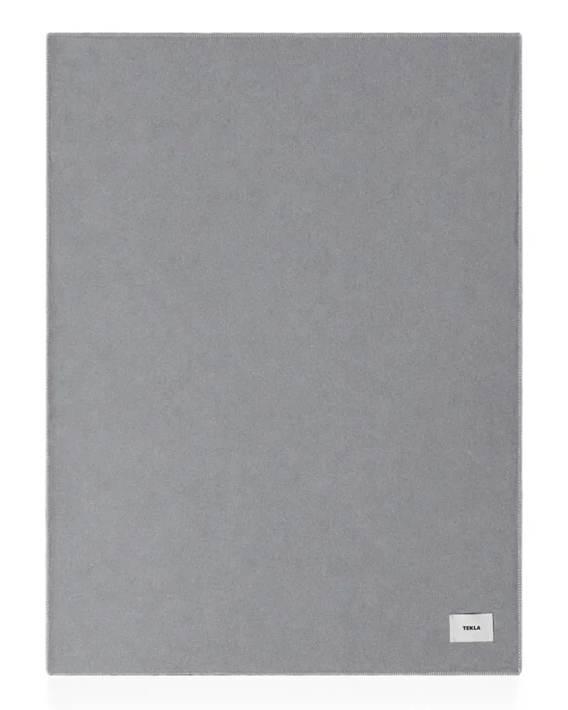 TEKLA stitched blanket - Grau Grau