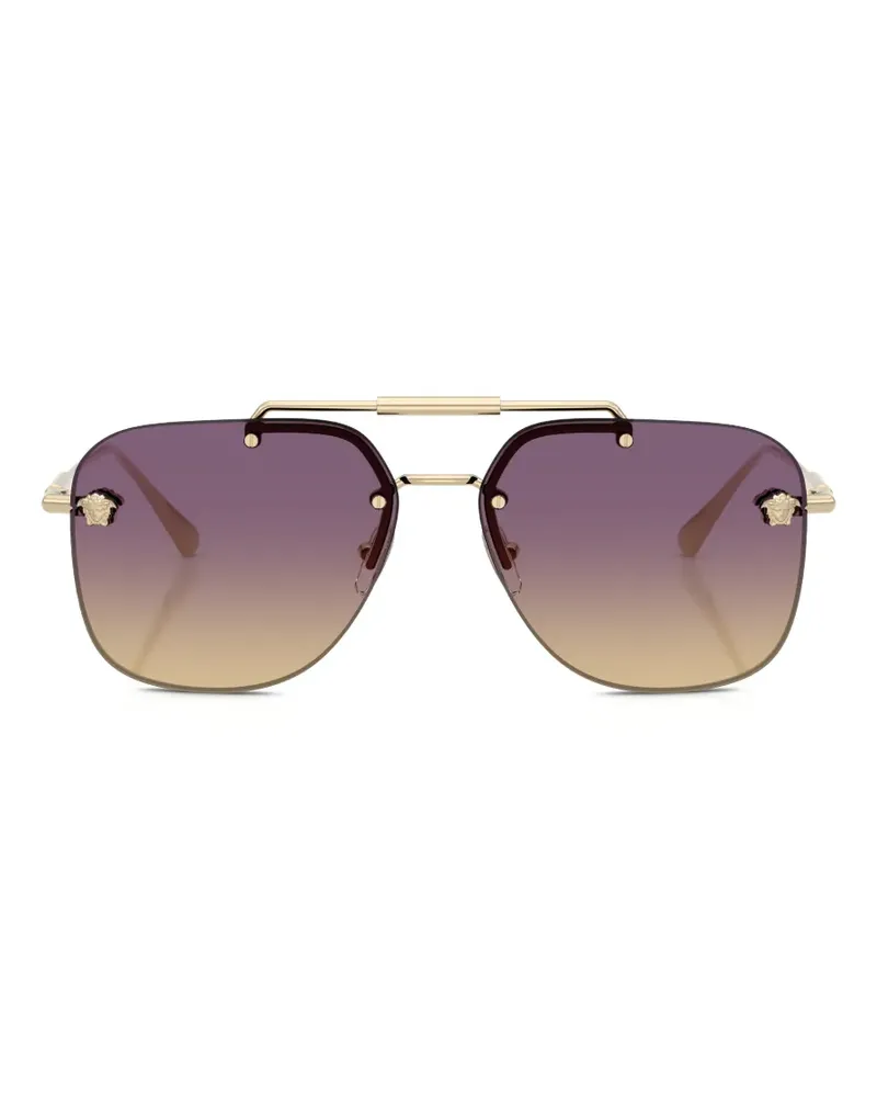 Versace Medusa Browline Sonnenbrille - Gold Gold