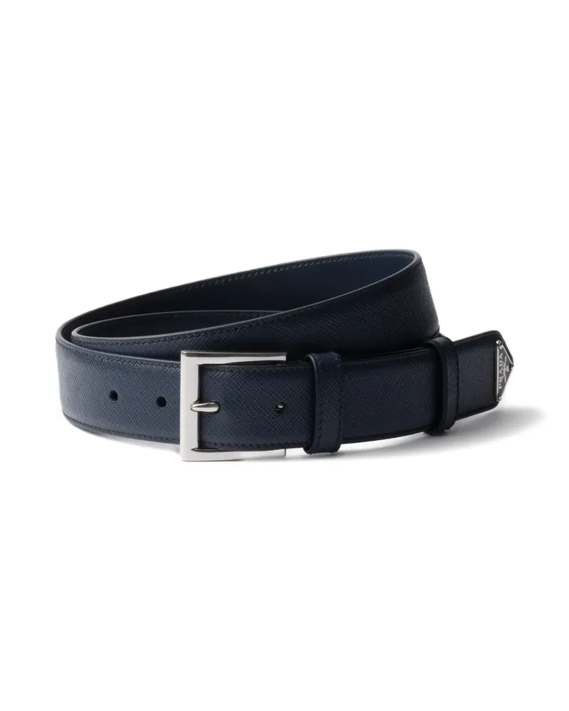 Prada Gürtel aus Saffiano-Leder - Blau Blau