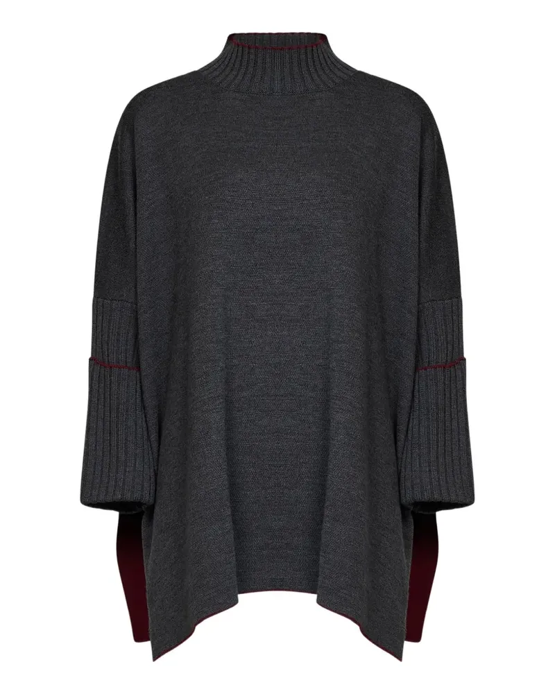 Herno Gerippter Pullover - Grau Grau