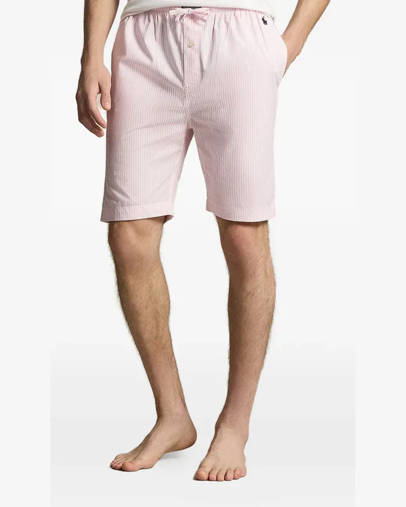 Ralph Lauren striped drawstring-waist pajama shorts - Rosa Rosa