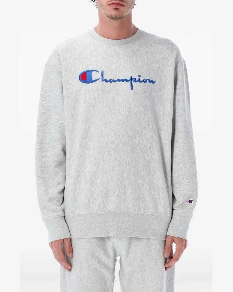 Champion Sweatshirt mit Logo-Stickerei - Grau Grau