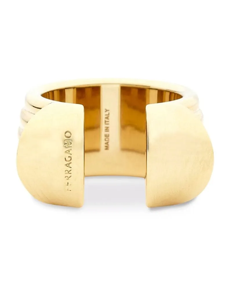 Ferragamo Offener Gancini Ring Gold