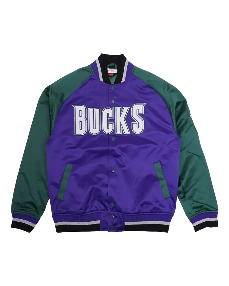Mitchell & Ness Playmaker "Logo Bucks" bomber jacket - Blau Blau