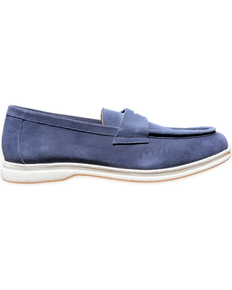CALCE suede loafers - Blau Blau