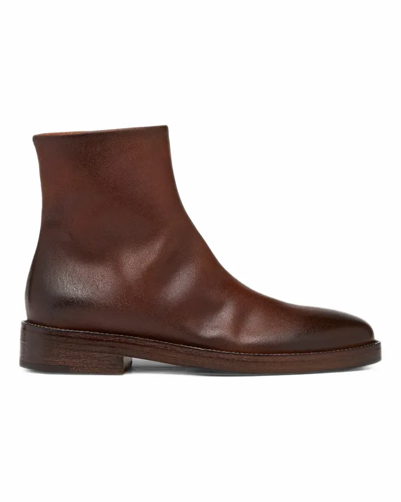 Marsèll Tubetto Stiefeletten aus poliertem Leder - Braun Braun