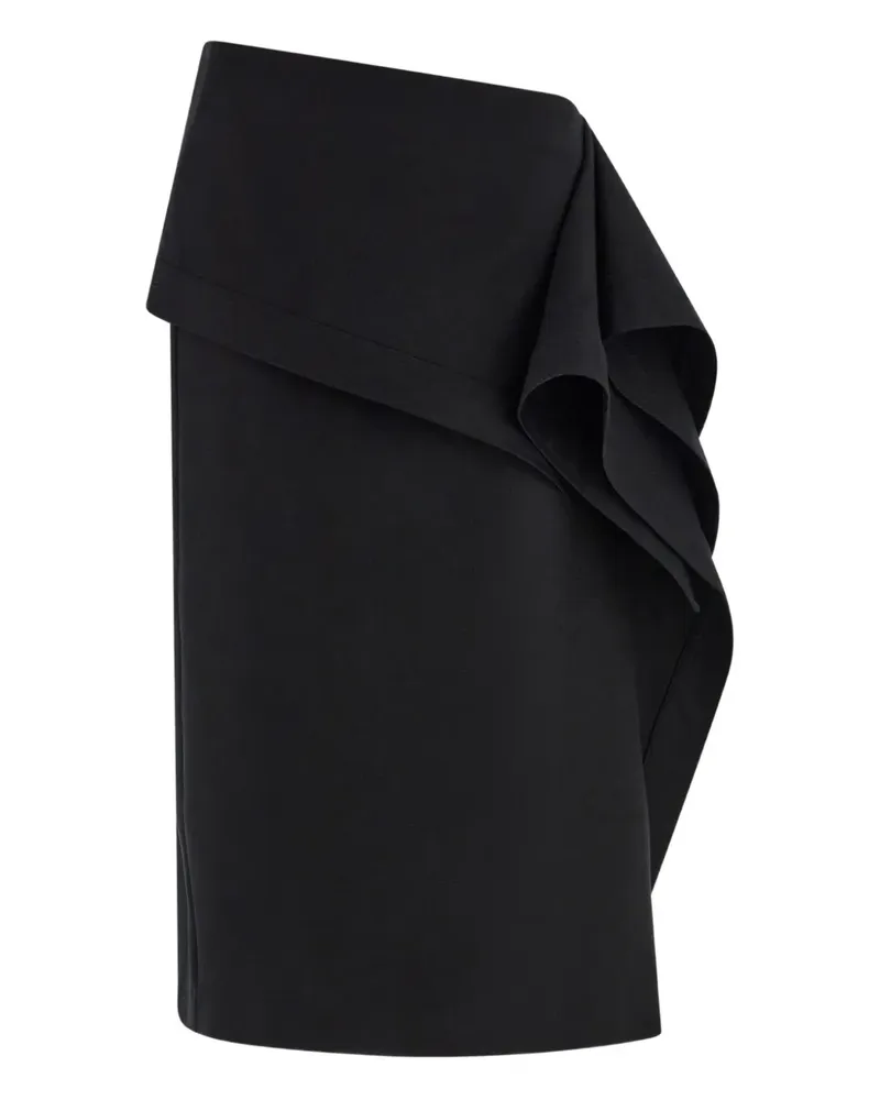 Ferragamo Asymmetrischer Rock - Schwarz Schwarz