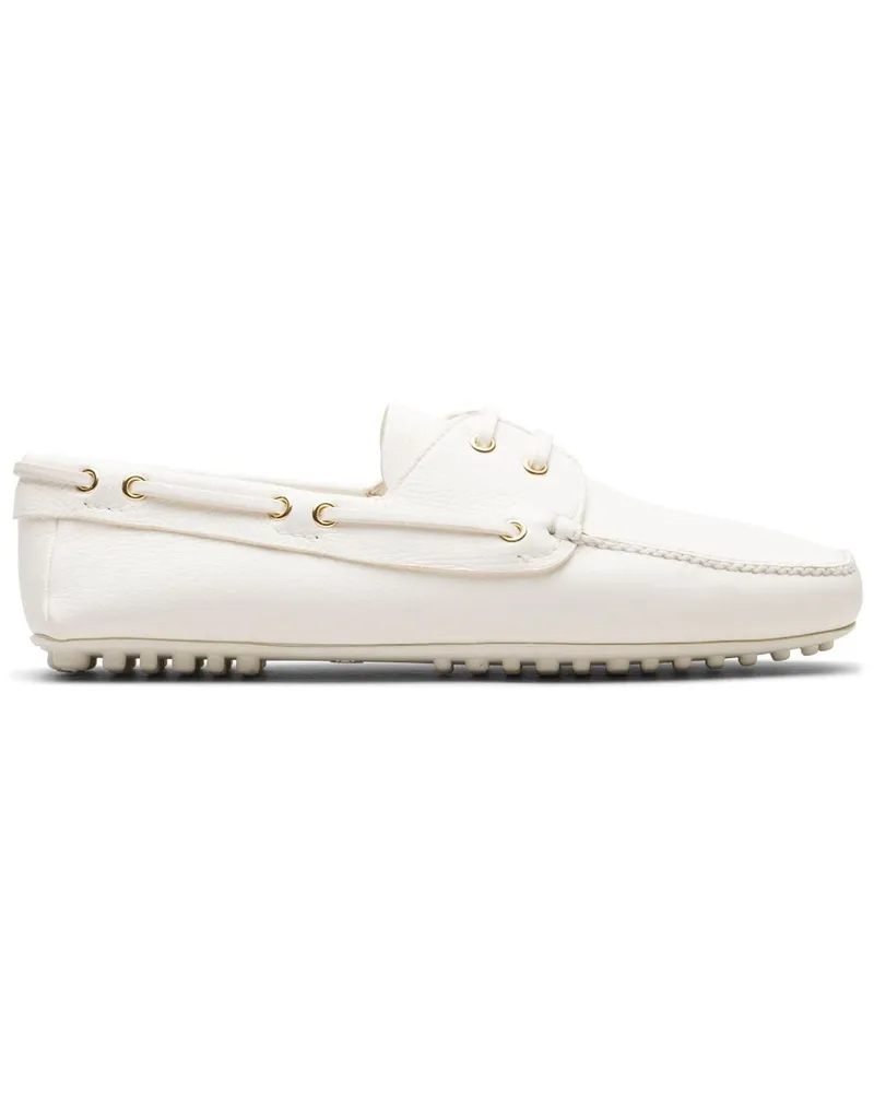 Car Shoe Loafer mit Schnürdetail - Weiß Weiß