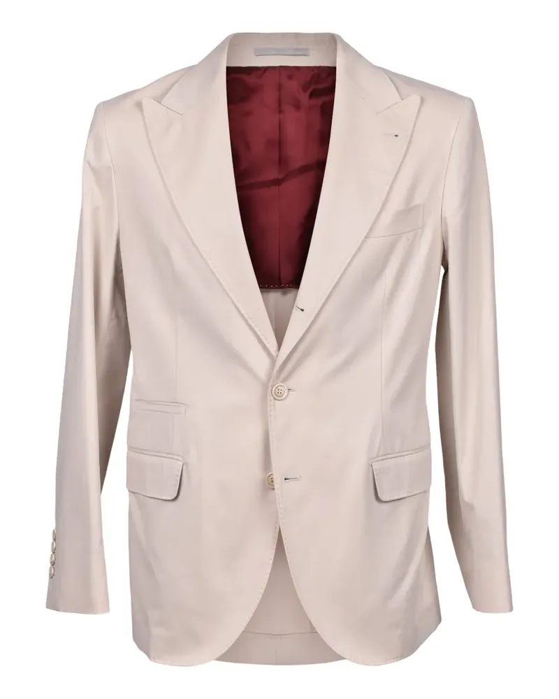 Brunello Cucinelli single breasted blazer - Nude Nude