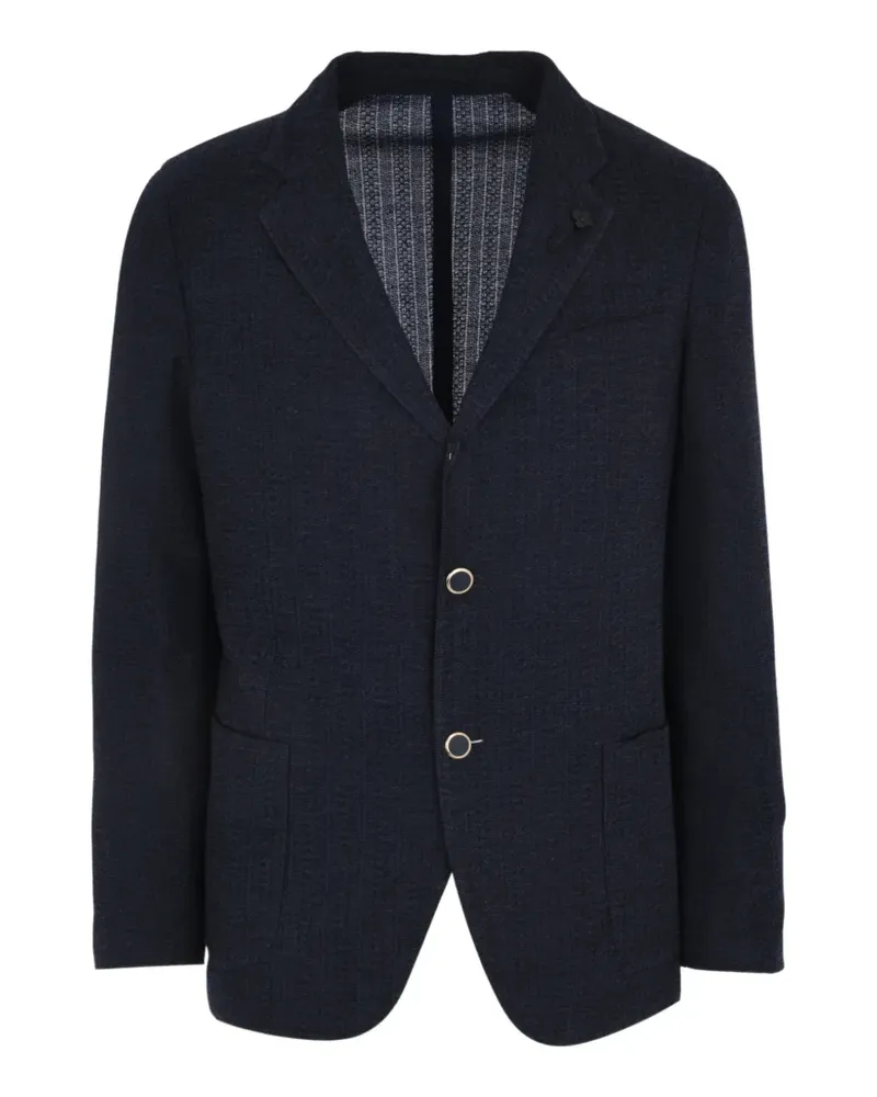 LARDINI Gestrickte Jacke mit zwei Knöpfen - Blau Blau