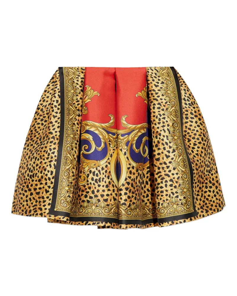 Versace Minirock mit volumiösem Plissee - Gelb Gelb