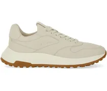 Sneakers aus Leder - Nude
