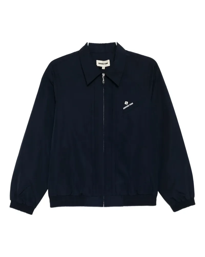 SHUSHU/TONG tuck-detail jacket - Blau Blau