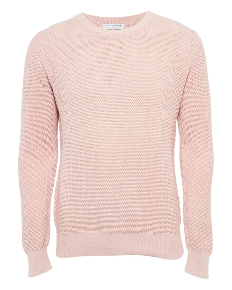 Sandro Gestrickter Pullover - Rosa Rosa