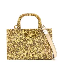 ESTILÉ Mini-Tasche mit Glitter-Optik Gelb