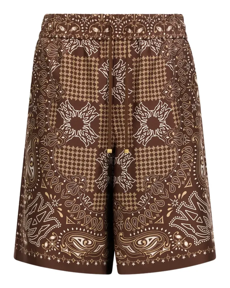 Amiri MA Shorts mit Check - Braun Braun