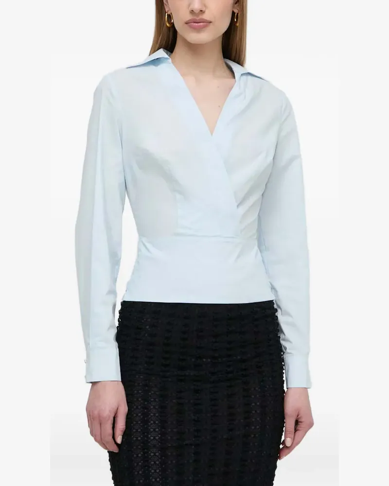 MARCIANO Los Angeles Top mit gewickelter Schleife - Blau Blau